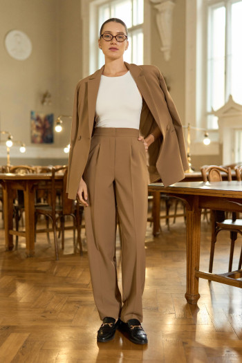 Укороченные брюки со стрелками 